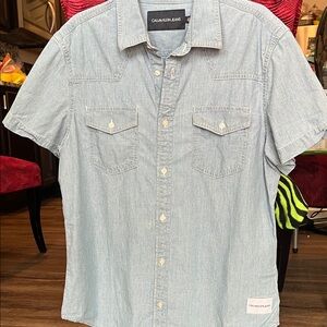 Calvin Klein Jeans blue Button-Up Shirt